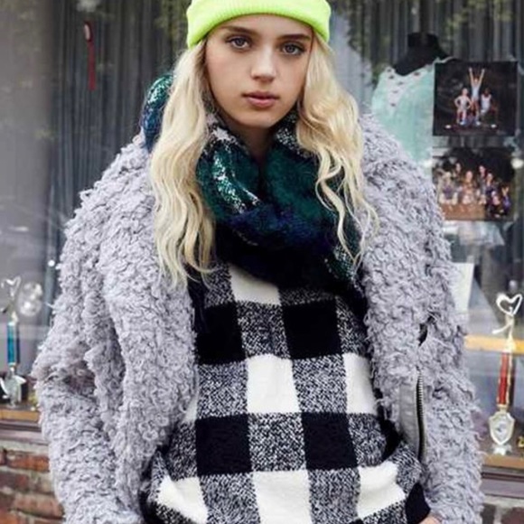 UNIF Jackets & Blazers - UNIF x Urban Outfitters Furry Moto Poodle Coat